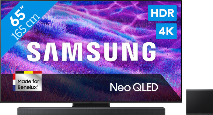 Samsung 65" Neo QLED QN82F 4K (2025) + Samsung HW-QS700F Noir Main Image