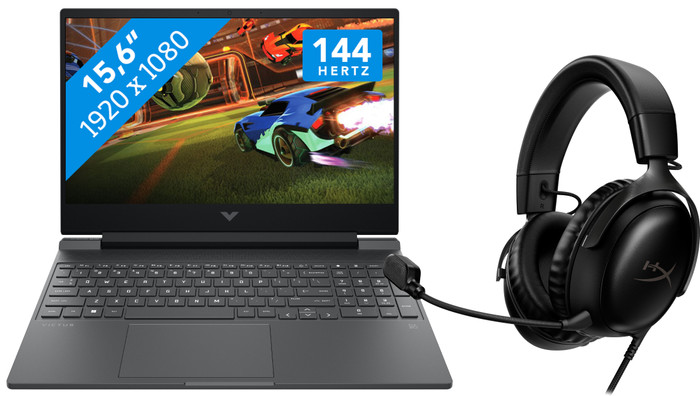 HP VICTUS 15-fa2975nb AZERTY + HyperX Cloud III Wired Gaming Headset Main Image