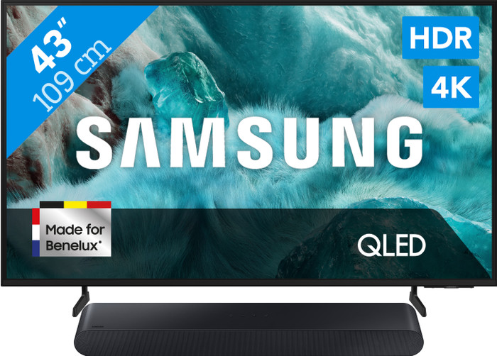 Samsung 43 inches QLED 4K Q7F4 (2025) + Samsung HW-S60D Black (2024) Main Image