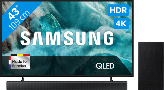Samsung 43 inches QLED 4K Q7F4 (2025) + Samsung HW-B66CF Black Main Image