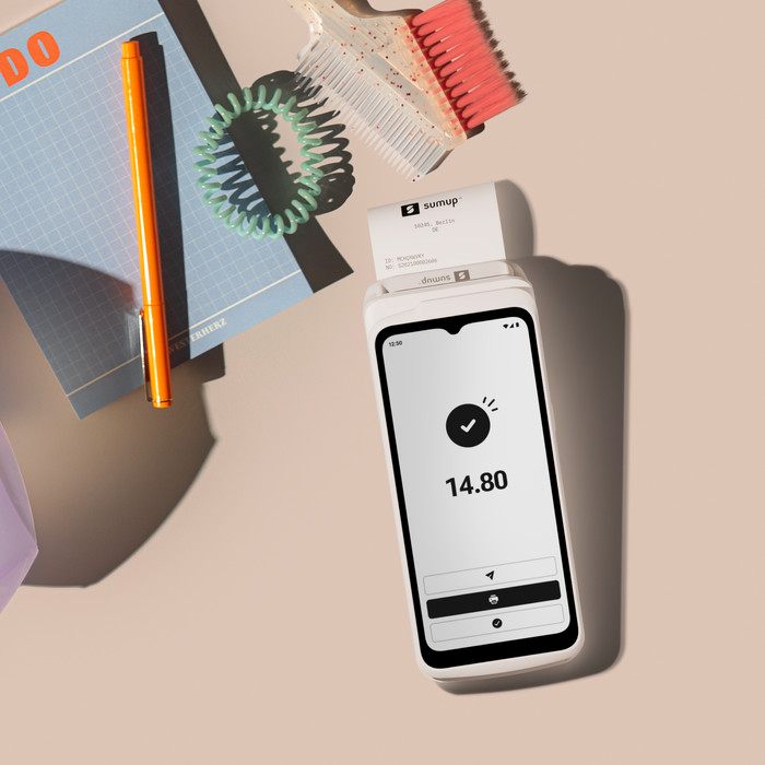 SumUp Terminal Contactloos Pinapparaat product in gebruik