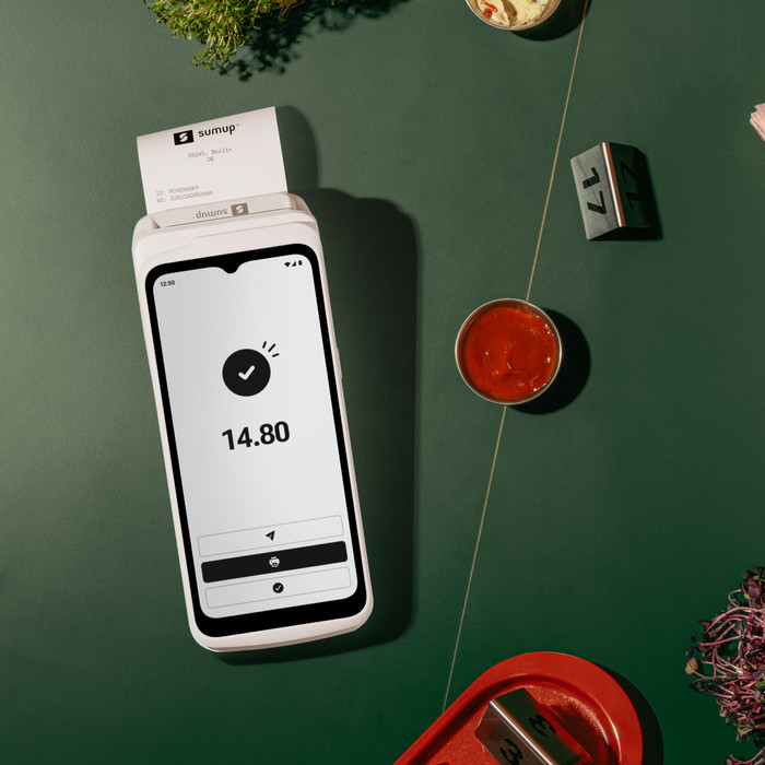 SumUp Terminal Contactloos Pinapparaat product in gebruik