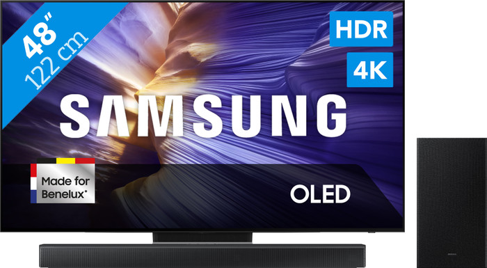 Samsung 48 inches OLED S90F (2025) + Samsung HW-B66CF Black Main Image