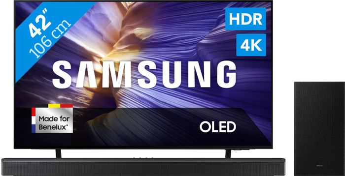Samsung 42 inches OLED S90F (2025) + Samsung HW-B750F Black Main Image