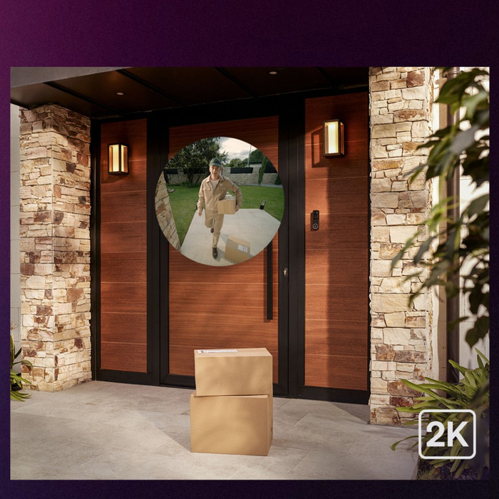 Philips Hue Secure Bedrade Videodeurbel + Chime product in gebruik