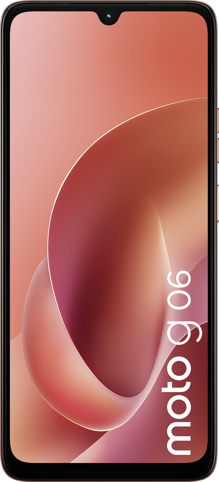 Motorola Moto G06 256GB Arabesque Orange 4G voorkant