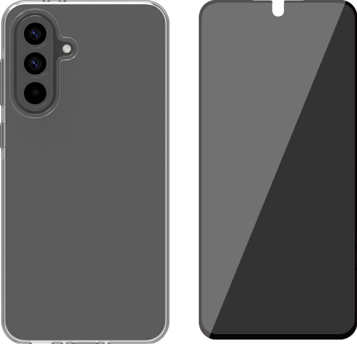 BlueBuilt Back Cover Samsung Galaxy A56 Transparent + Protège-écran de Confidentialité Main Image