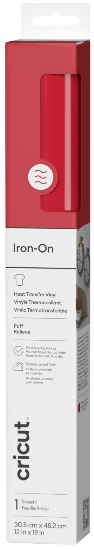 Cricut Puff Iron-On Rood 30,5 x 48,3 cm Main Image