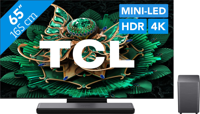 TCL 65" QD Mini-LED C71K 4K (2025) + TCL S55H 2.1 Barre de Son Main Image