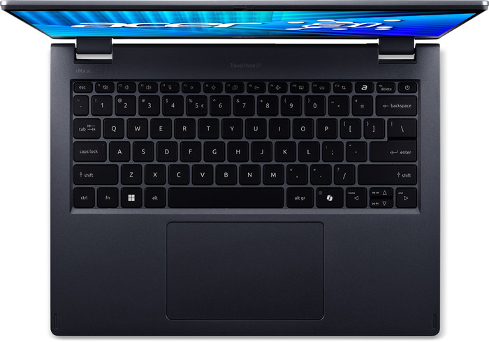 Acer TravelMate P4 Spin 14 TMP414RN-55-TCO-59VM QWERTY dessus