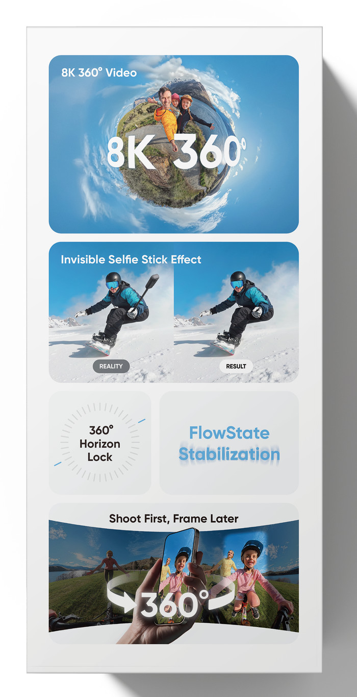 Insta360 X4 Air Starter Bundle Noir emballage