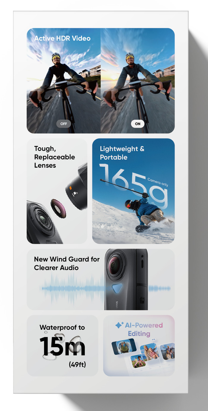 Insta360 X4 Air Starter Bundle Noir emballage