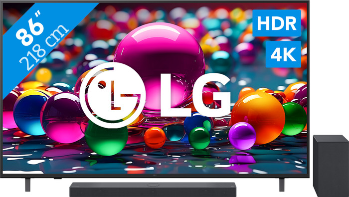 LG 86" 4K Smart UA75 + LG DSC9S Main Image