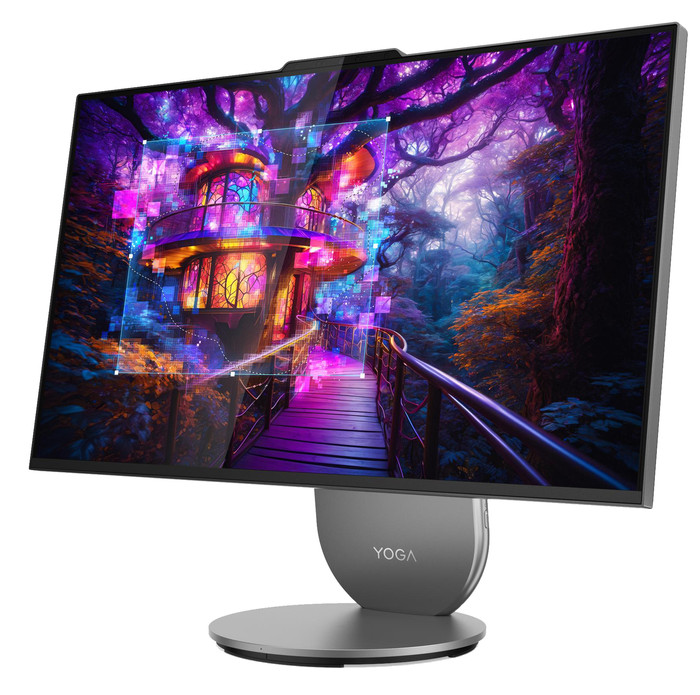 Lenovo Yoga AIO 27IAH10 F0J2001LMB AZERTY côté droit