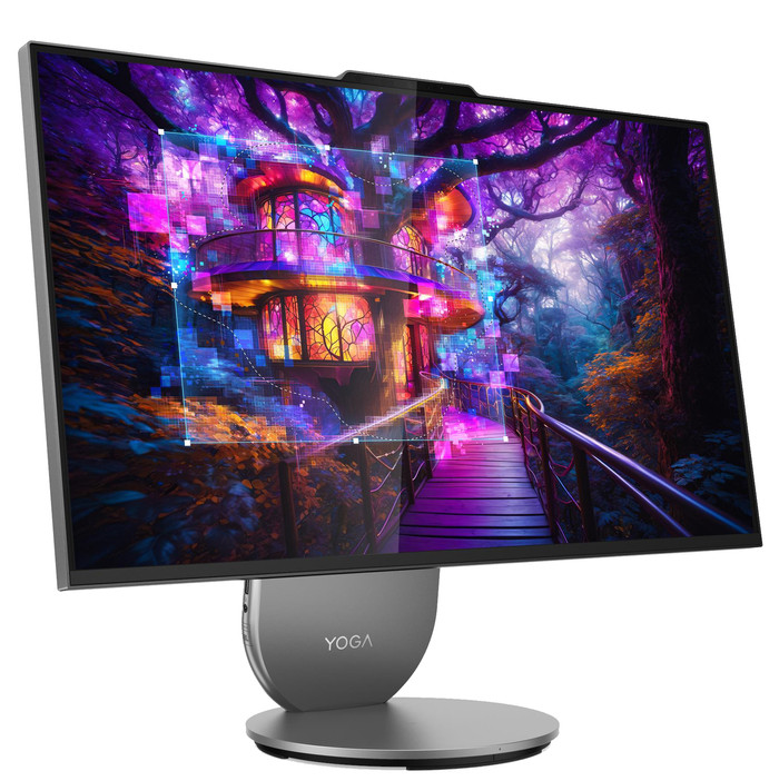 Lenovo Yoga AIO 27IAH10 F0J2001LMB AZERTY côté gauche