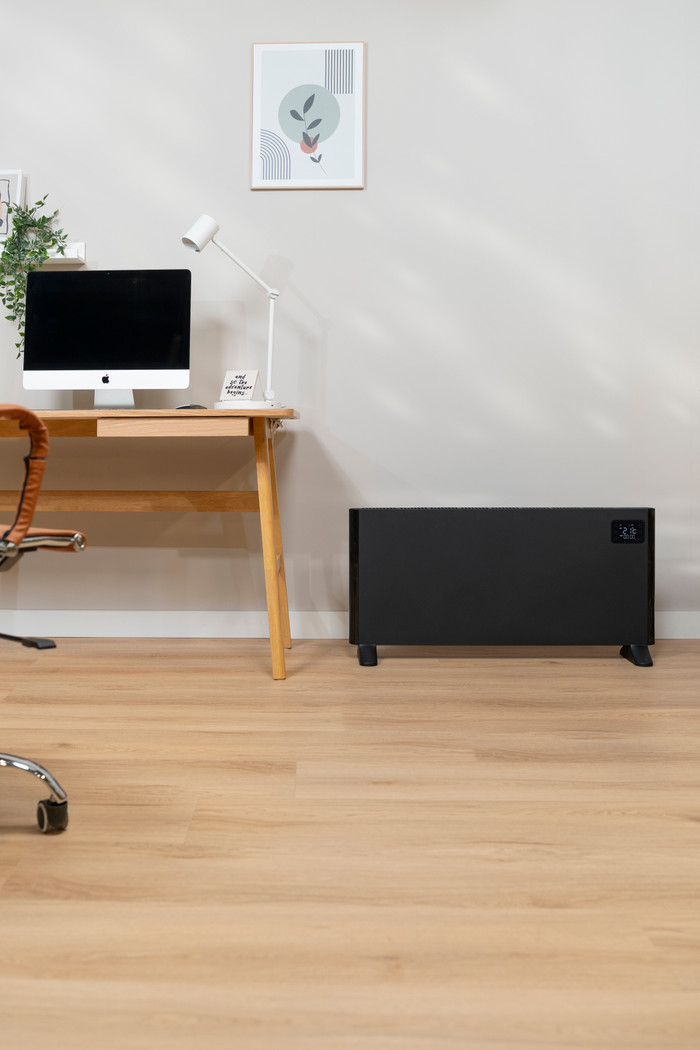 Eurom Alutherm 1500 Wifi zwart product in gebruik