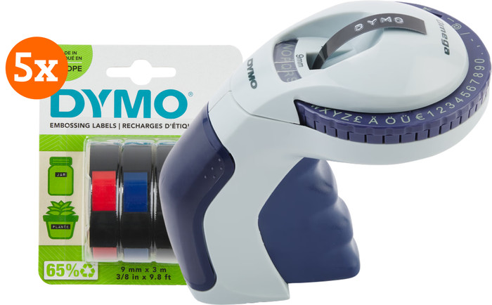 DYMO Omega Lettertang + 5 extra labels Main Image