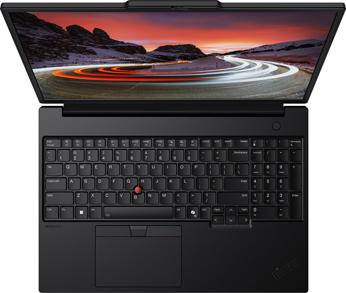 Lenovo ThinkPad P16s Gen 4 OLED (Intel) - 21QV0019MH QWERTY dessus