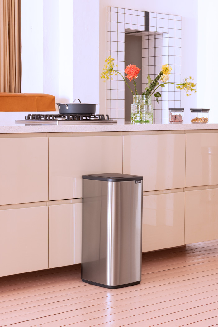 Brabantia Bo Touch Bin 30L Matte Steel Fingerprint Proof product in use