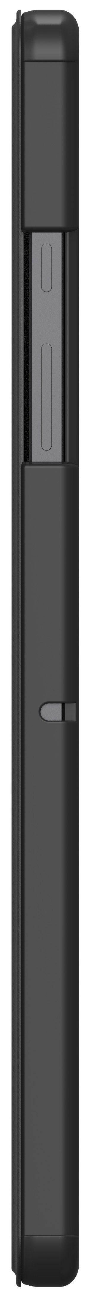 Just in Case Samsung Galaxy A11 Plus Tri-Fold Book Case Black right side