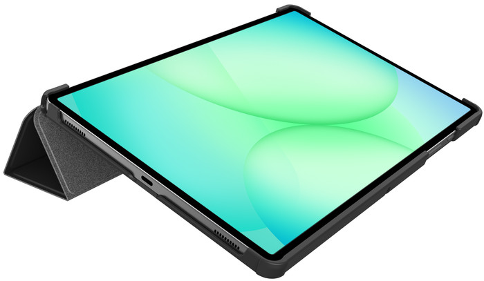 Just in Case Samsung Galaxy A11 Plus Tri-Fold Book Case Black left side