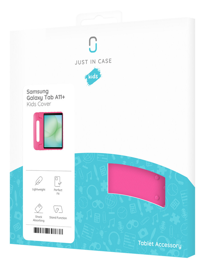 Just in Case Samsung Galaxy Tab A11 Plus Kids Cover Pink front