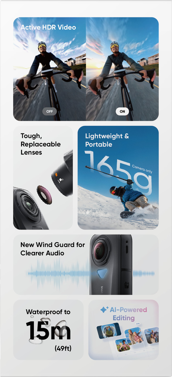 Insta360 X4 Air Standard Bundle Noir emballage