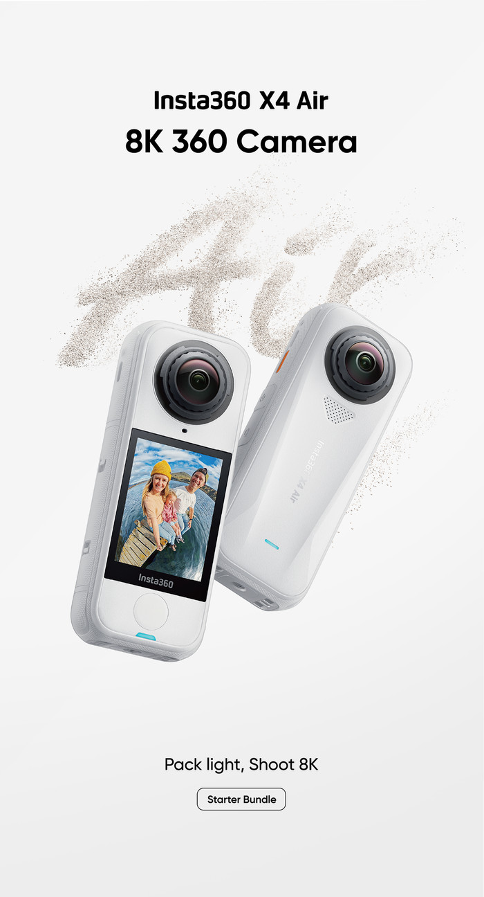 Insta360 X4 Air Starter Bundle Blanc emballage