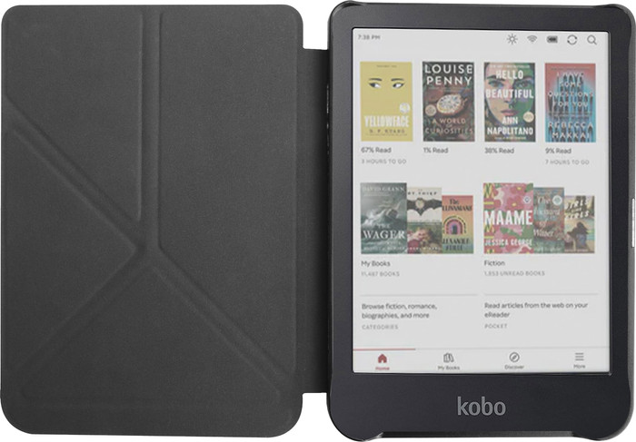 BlueBuilt Kobo Clara BW / Colour Book Case Lichtgroen voorkant