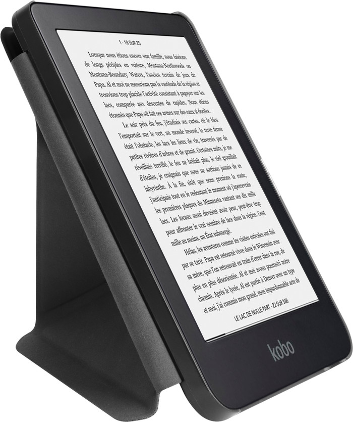 BlueBuilt Kobo Clara BW / Colour Book Case Noir détail