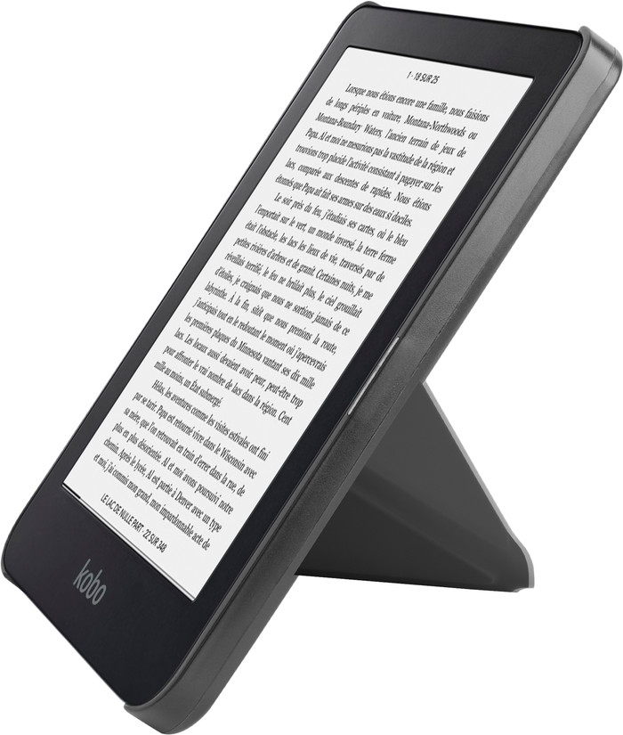 BlueBuilt Kobo Clara BW / Colour Book Case Noir détail