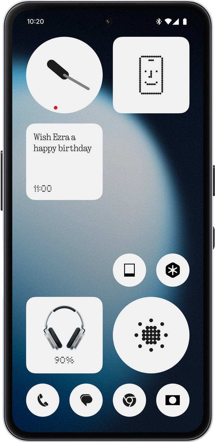 Nothing Phone 3(a) Lite 128GB Wit 5G voorkant