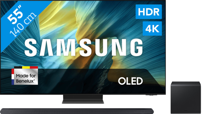 Samsung 55" OLED S95F 4K (2025) + Samsung HW-S800D Zwart Main Image
