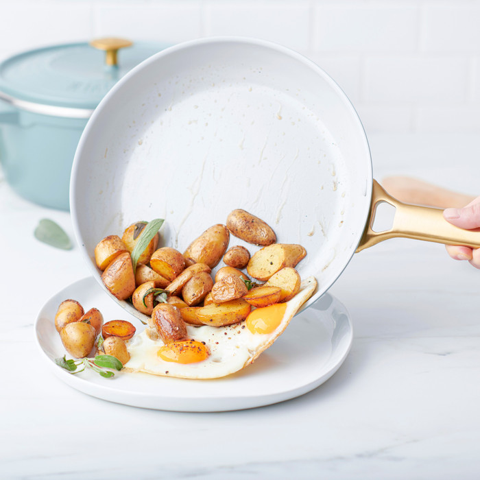 GreenPan Padova Reserve 20 + 26 cm koekenpannenset Smokey Blue visual leverancier