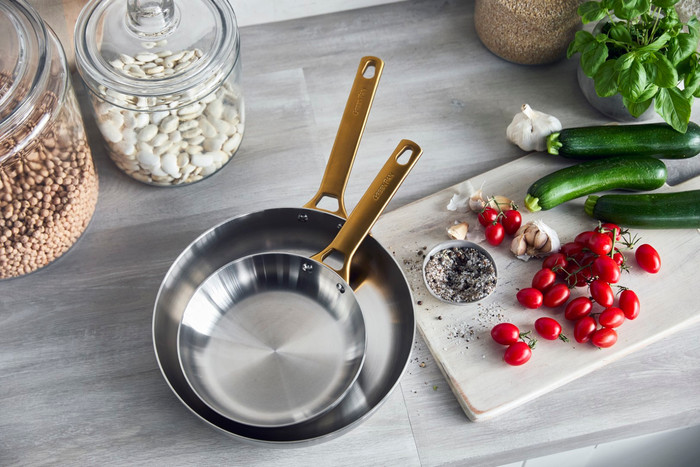 Greenpan Padova Reserve 20 + 28 cm Set de Poêles à Frire Acier Inoxydable 3 Couches visuel fournisseur