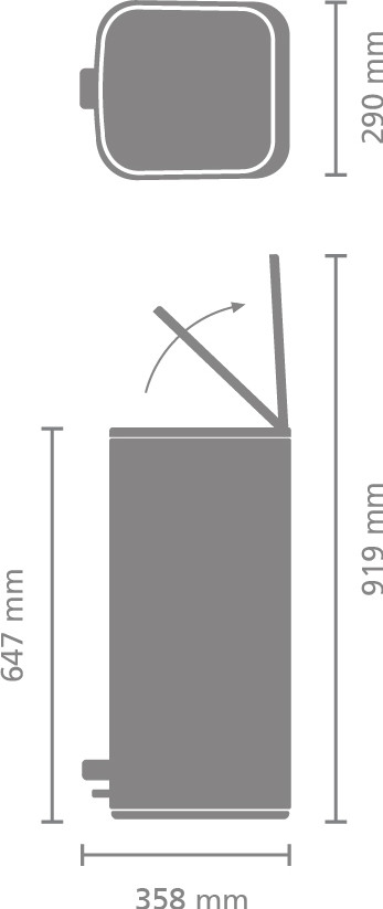 Brabantia Bo Pedal Bin 30 Liter Soft Beige visual leverancier