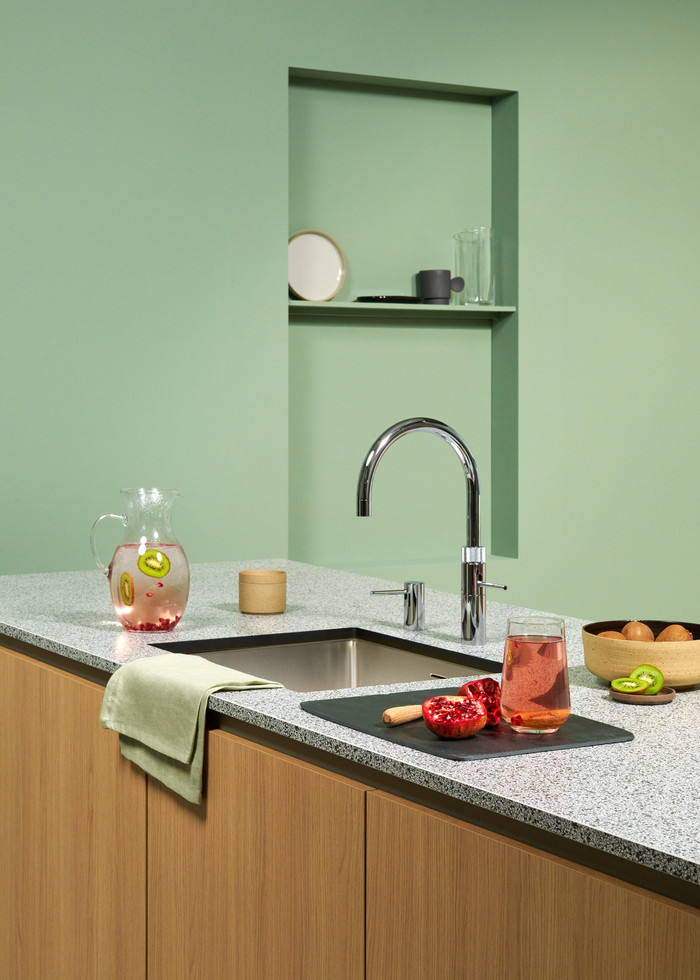 Quooker PRO3 & Quooker Fusion Round Chrome produit à l'usage