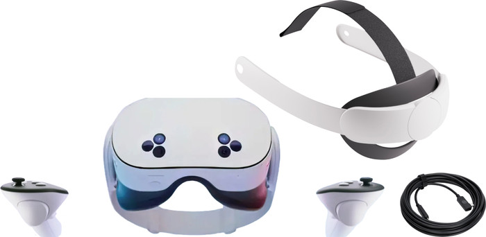 Meta Quest 3S 256GB + BlueBuilt PC Link Cable + Elite Strap Main Image