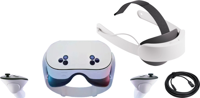 Meta Quest 3S 256GB + BlueBuilt PC Link Cable + Elite Strap met batterij Main Image