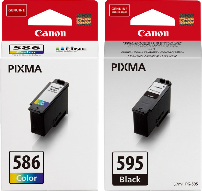 Canon PG-595 + CL-586 Cartridge Combo Pack Main Image