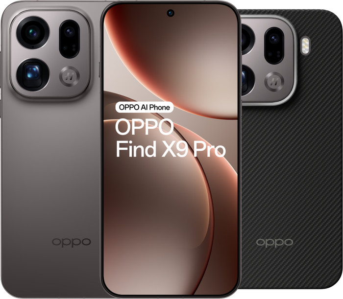 OPPO Find X9 Pro 512GB Grijs 5G + OPPO Find X9 Pro Back Cover Met Magneet Zwart Main Image