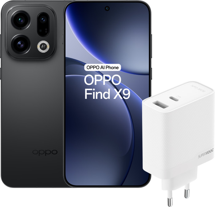 OPPO Find X9 512 Go Noir 5G + OPPO SuperVOOC Chargeur 80 W Main Image