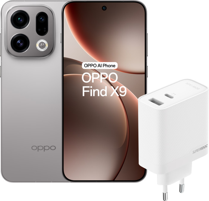 OPPO Find X9 512 Go Gris 5G + OPPO SuperVOOC Chargeur 80 W Main Image