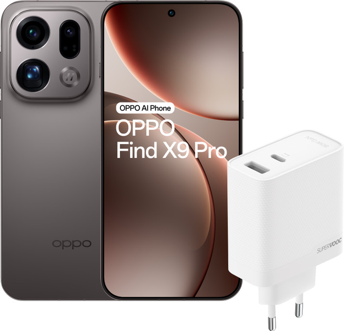 OPPO Find X9 Pro 512 Go Gris 5G + OPPO SuperVOOC Chargeur 80 W Main Image