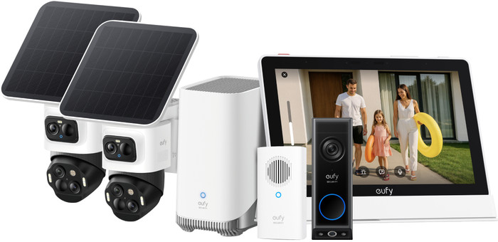 eufyCam S4 Duo Pack + HomeBase 3 + Video Doorbell E340 + Smart Display E10 Main Image