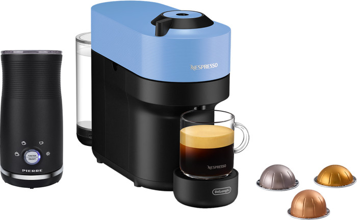 De'Longhi Nespresso Vertuo Pop ENV90.A + Pierre Mousseur à Lait Main Image