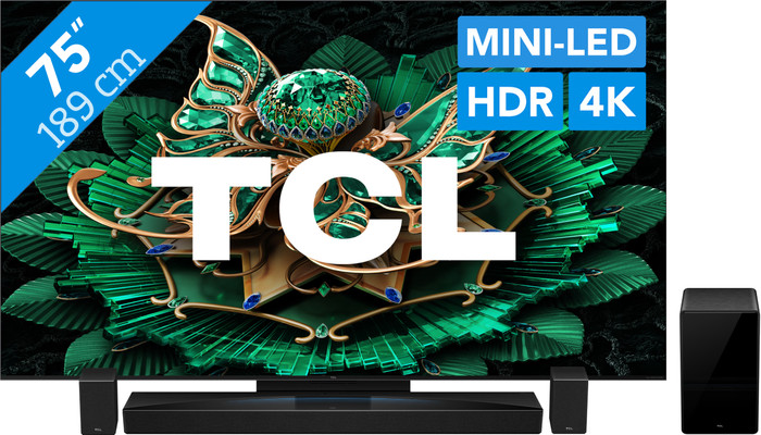 TCL 75 inches QD Mini-LED C71K 4K (2025) + TCL Q85H PRO Main Image