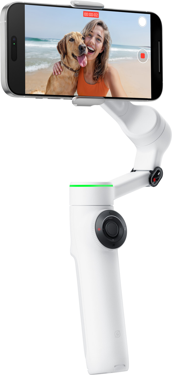 Insta360 Flow 2 Pro Creator Bundle Summit White left side