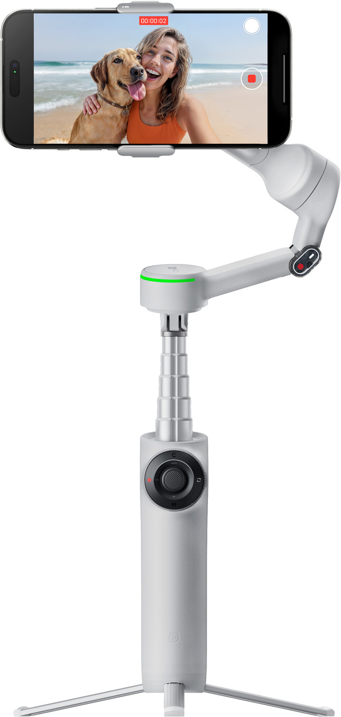 Insta360 Flow 2 Pro Creator Bundel Stone Gray voorkant