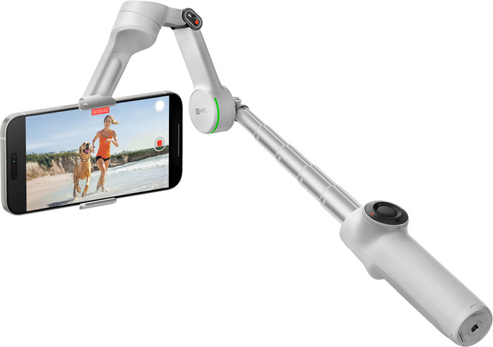 Insta360 Flow 2 Pro Creator Bundel Stone Gray linkerkant